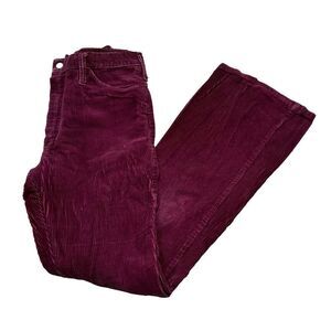 Vintage 1970’s Ladies Maverick Brand Burgundy Corduroy‎ Flare Leg Pants 11/12
